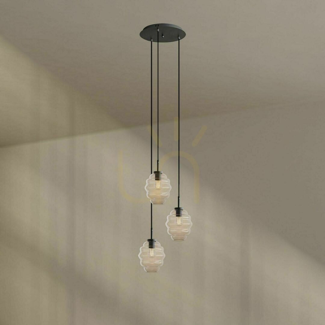 Zobrazit Lustr s.luce Echos 3ramenný, vícebarevný, Ø 40 cm, E27 Lustr s.luce Echos 3ramenný, vícebarevný, Ø 40 cm, E27
