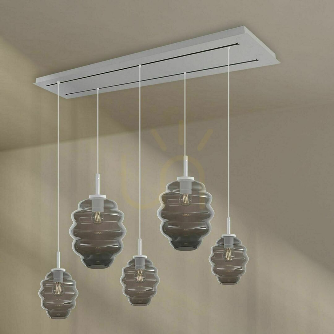 Zobrazit Lustr s.luce Echos 5x E27 40 W vícebarevný minimalistický Ø 18/25 cm Lustr s.luce Echos 5x E27 40 W vícebarevný minimalistický Ø 18/25 cm