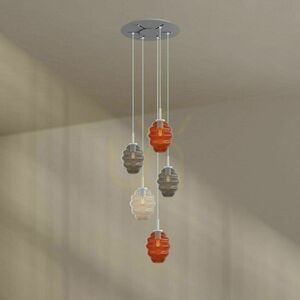Lustr s.luce Echos 5ramenný Ø 60 cm, vícebarevný 9 Lustr s.luce Echos 5ramenný Ø 60 cm, vícebarevný small 9