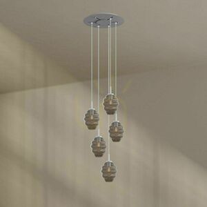 Lustr s.luce Echos 5ramenný galerie Ø 60 cm vícebarevný 6 Lustr s.luce Echos 5ramenný galerie Ø 60 cm vícebarevný small 6