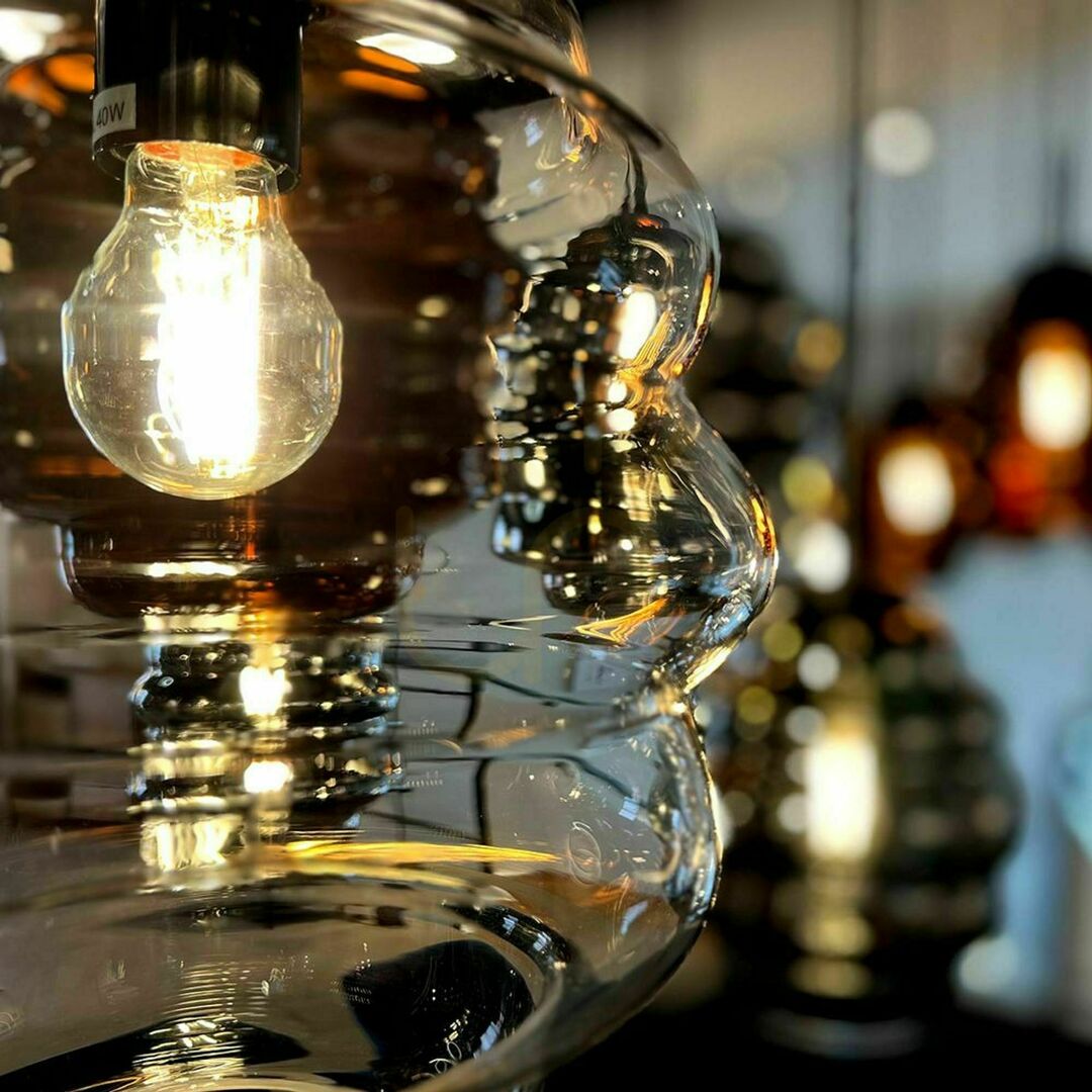 Zobrazit Lustr s.luce Echos 3x E27 hnědý sklo kov, závěsný nad jídelní stůl Ø18 cm Lustr s.luce Echos 3x E27 hnědý sklo kov, závěsný nad jídelní stůl Ø18 cm