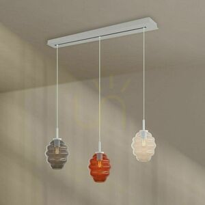 Lustr s.luce Echos 3x E27 hnědý sklo kov, závěsný nad jídelní stůl Ø18 cm 9 Lustr s.luce Echos 3x E27 hnědý sklo kov, závěsný nad jídelní stůl Ø18 cm small 9
