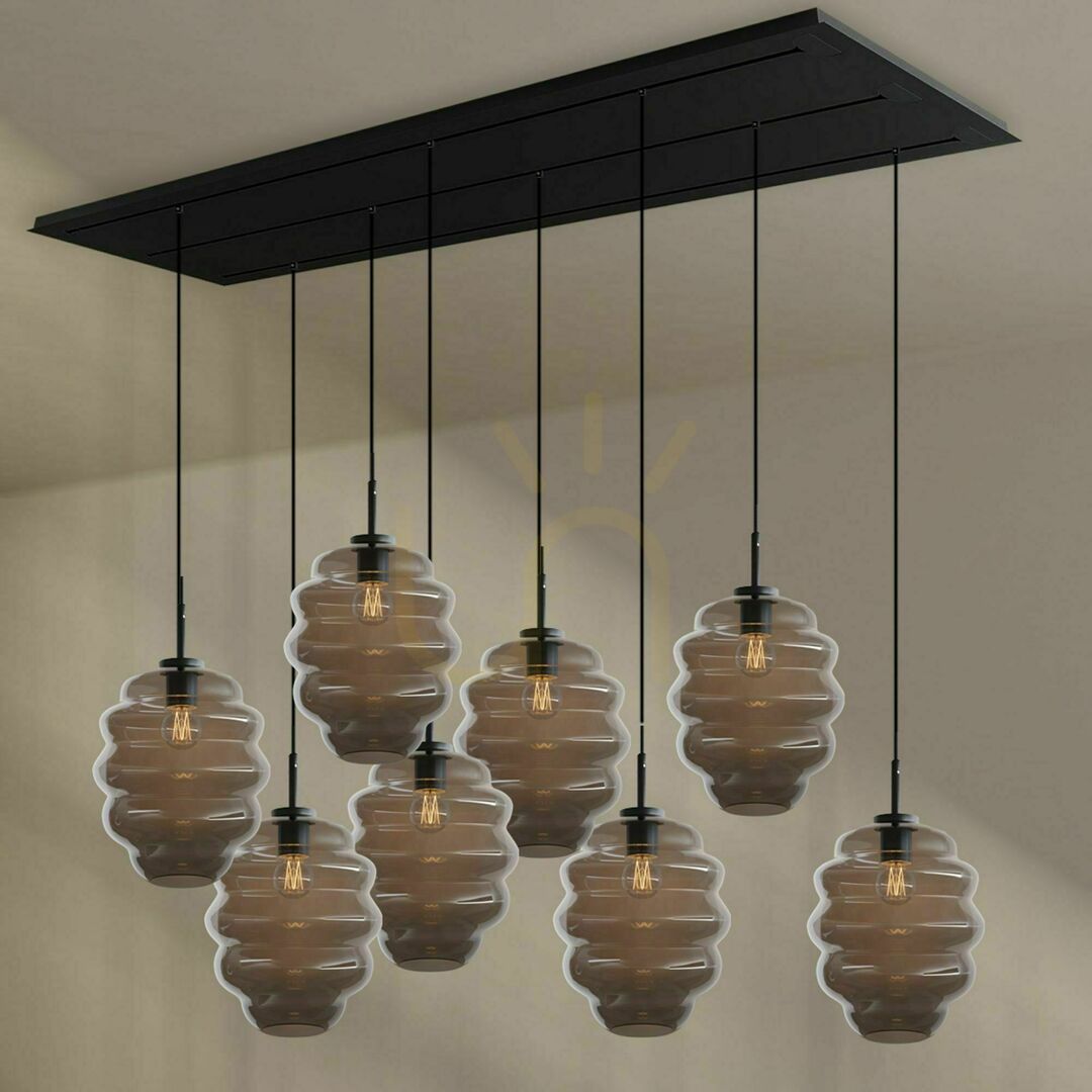 Náhled Lustr s.luce Echos skleněný oválný 8 ramen Ø 25 cm průhledný Lustr s.luce Echos skleněný oválný 8 ramen Ø 25 cm průhledný