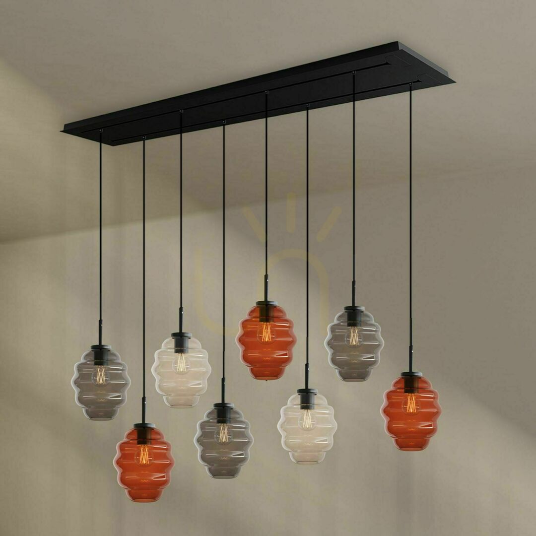 Zobrazit Lustr s.luce Echos 8ramenný hnědý sklo kov Ø 18 cm Lustr s.luce Echos 8ramenný hnědý sklo kov Ø 18 cm