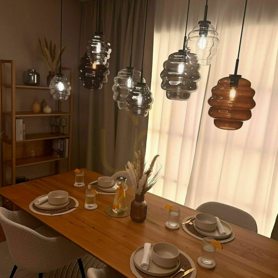 Zobrazit Lustr s.luce Echos černý 8 světel, sklo a kov, Ø 18 cm Lustr s.luce Echos černý 8 světel, sklo a kov, Ø 18 cm