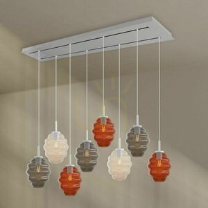 Lustr s.luce Echos bílý sklo 8 světel Ø 18 cm 13 Lustr s.luce Echos bílý sklo 8 světel Ø 18 cm small 13