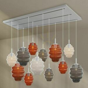 Lustr s.luce Echos 12ramenný hnědý skleněný do jídelny Ø 18/25 cm 13 Lustr s.luce Echos 12ramenný hnědý skleněný do jídelny Ø 18/25 cm small 13