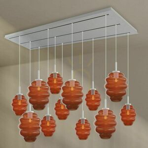 Lustr s.luce Echos 12ramenný hnědý skleněný do jídelny Ø 18/25 cm 8 Lustr s.luce Echos 12ramenný hnědý skleněný do jídelny Ø 18/25 cm small 8