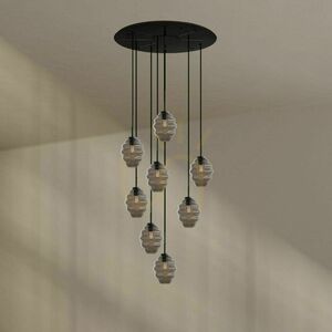 Lustr s.luce Echos 8ramenný hnědý sklo kov Ø 80 cm 2 Lustr s.luce Echos 8ramenný hnědý sklo kov Ø 80 cm small 2