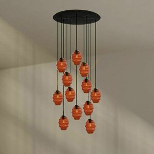 Lustr s.luce Echos 12x E27 černý sklo-kov 80 cm 1 Lustr s.luce Echos 12x E27 černý sklo-kov 80 cm small 1
