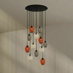 Lustr s.luce Echos 12ramenný, vícebarevný, Ø 80 cm, E27 small 4