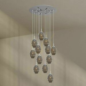 Lustr s.luce Echos 12ramenný, vícebarevný, Ø 80 cm, E27 small 6