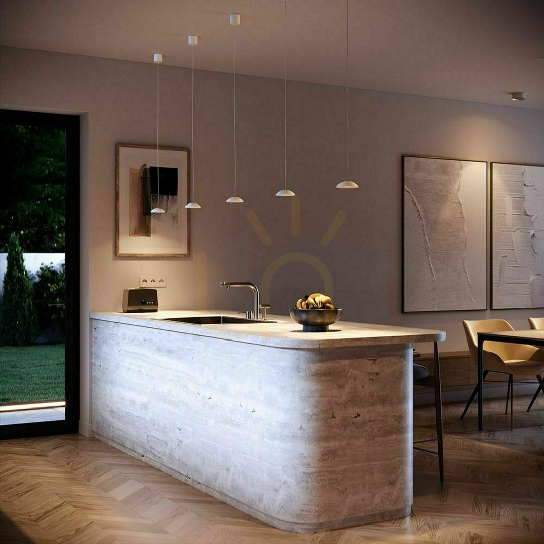 Pohled Lustr s.luce Santa Air LED 8 světel bílý 160 cm Lustr s.luce Santa Air LED 8 světel bílý 160 cm