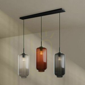 Závěsné svítidlo s.luce Velo bílé sklo 3xE27 pro jídelní stůl small 5