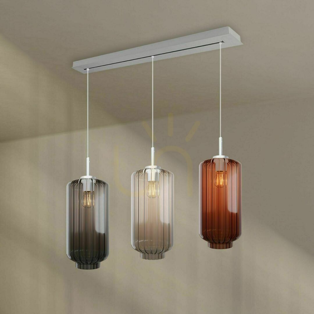 Kontrola Lustr s.luce Velo 3ramenný, vícebarevný, 120 cm, E27, do jídelny Lustr s.luce Velo 3ramenný, vícebarevný, 120 cm, E27, do jídelny
