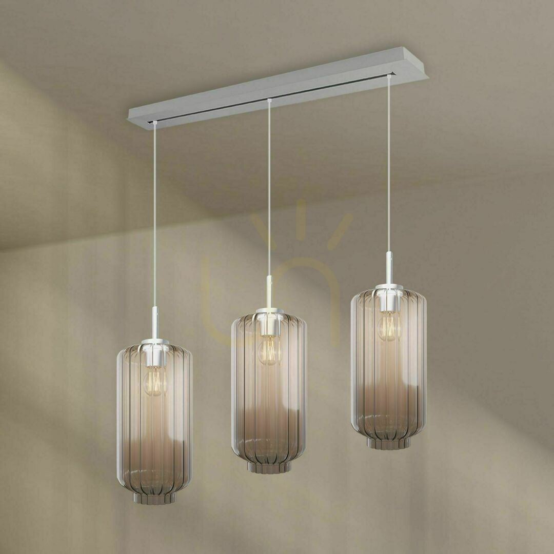 Zobrazit Lustr s.luce Velo 3ramenný, vícebarevný, 120 cm, E27, do jídelny Lustr s.luce Velo 3ramenný, vícebarevný, 120 cm, E27, do jídelny