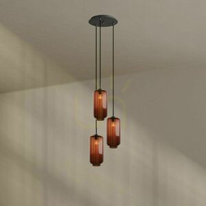 Lustr s.luce Velo 3x E27 bílý skleněný moderní Ø 40 cm 1 Lustr s.luce Velo 3x E27 bílý skleněný moderní Ø 40 cm small 1