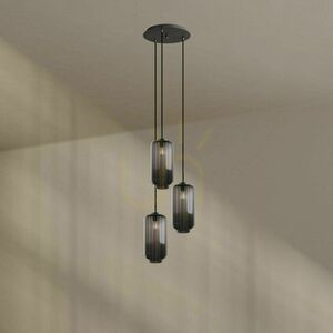 Lustr s.luce Velo 3x E27 bílý skleněný moderní Ø 40 cm 2 Lustr s.luce Velo 3x E27 bílý skleněný moderní Ø 40 cm small 2