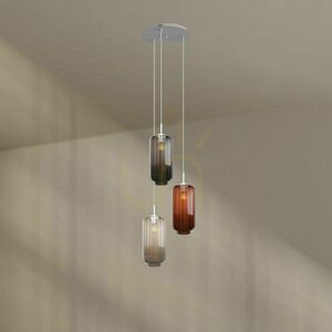 Lustr s.luce Velo 3x E27 bílý skleněný moderní Ø 40 cm 9 Lustr s.luce Velo 3x E27 bílý skleněný moderní Ø 40 cm small 9