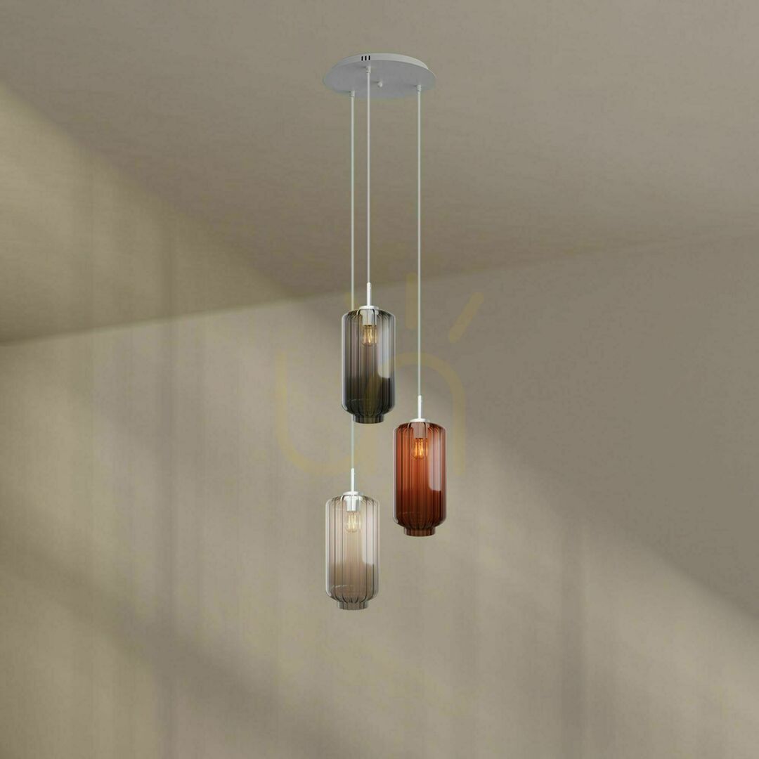 Zobrazit Lustr s.luce Velo 3x E27 bílý skleněný moderní Ø 40 cm Lustr s.luce Velo 3x E27 bílý skleněný moderní Ø 40 cm