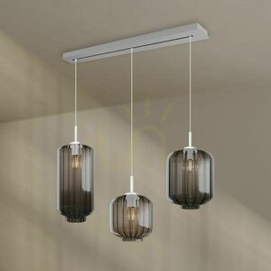 Závěsné svítidlo s.luce Velo 3x E27 sklo 120 cm transparentní pro jídelní stůl 6 Závěsné svítidlo s.luce Velo 3x E27 sklo 120 cm transparentní pro jídelní stůl small 6