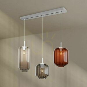 Závěsné svítidlo s.luce Velo 3x E27 sklo 120 cm transparentní pro jídelní stůl 9 Závěsné svítidlo s.luce Velo 3x E27 sklo 120 cm transparentní pro jídelní stůl small 9