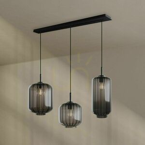 Závěsné svítidlo s.luce Velo 3x E27 sklo kouřově průhledné Ø 18/20/25 cm 2 Závěsné svítidlo s.luce Velo 3x E27 sklo kouřově průhledné Ø 18/20/25 cm small 2