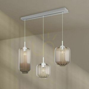 Závěsné svítidlo s.luce Velo 3x E27 sklo kouřově průhledné Ø 18/20/25 cm 8 Závěsné svítidlo s.luce Velo 3x E27 sklo kouřově průhledné Ø 18/20/25 cm small 8