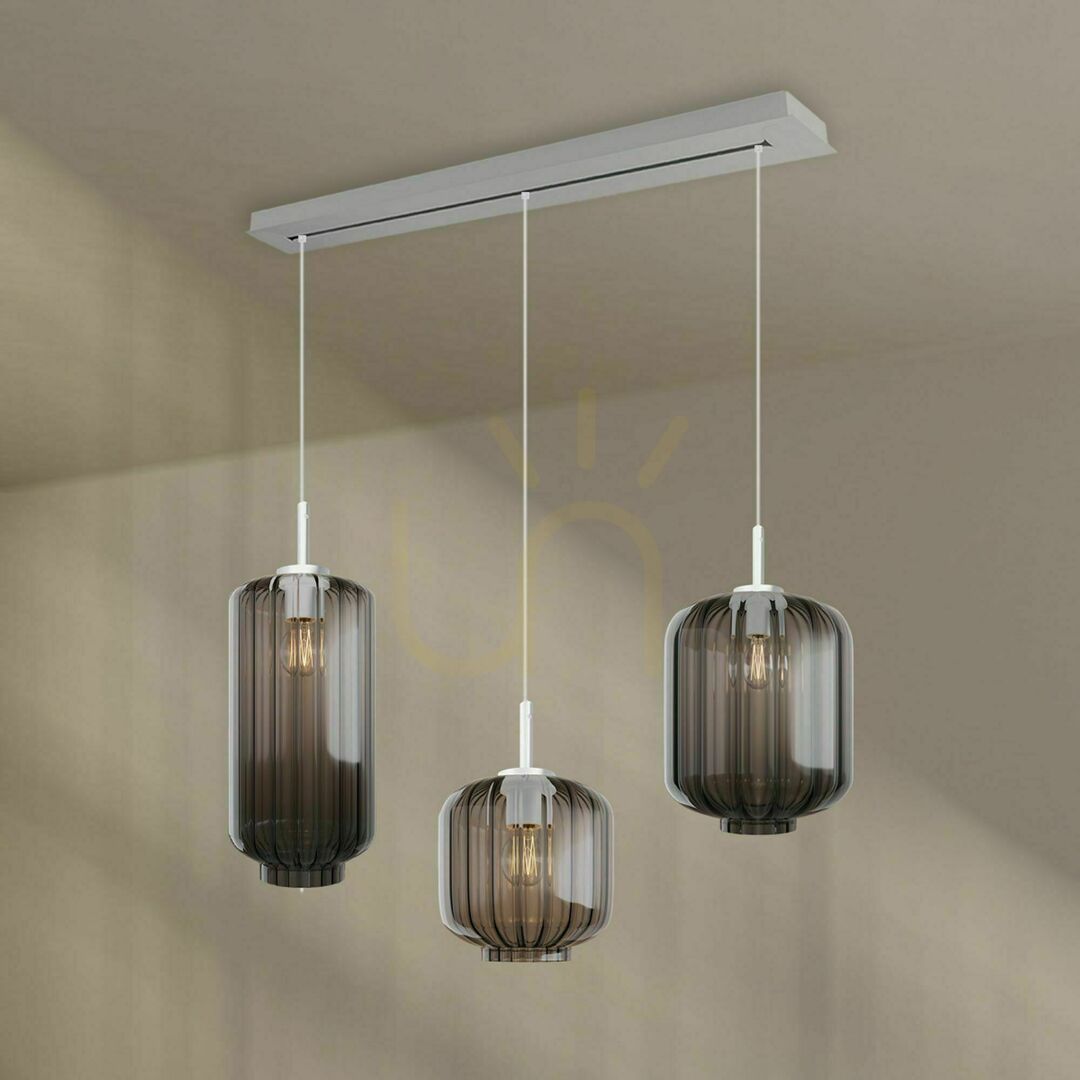 Pohled Závěsné svítidlo s.luce Velo 3x E27 120 cm Ø 18/20/25 cm Závěsné svítidlo s.luce Velo 3x E27 120 cm Ø 18/20/25 cm