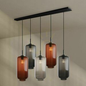 Lustr s.luce Velo 5x E27 sklo transparentní Ø18 cm, stmívatelný 5 Lustr s.luce Velo 5x E27 sklo transparentní Ø18 cm, stmívatelný small 5
