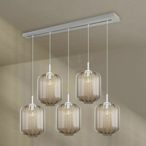 Lustr s.luce Velo 5ramenný hnědý skleněný moderní Ø25 cm 8 Lustr s.luce Velo 5ramenný hnědý skleněný moderní Ø25 cm small 8