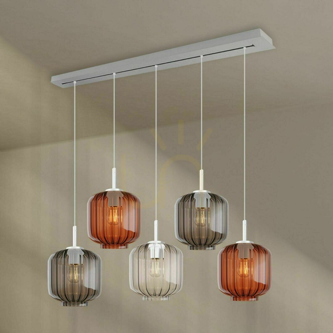 Zobrazit Lustr s.luce Velo černý 5ramenný skleněný Ø 20 cm, moderní 5x E27 Lustr s.luce Velo černý 5ramenný skleněný Ø 20 cm, moderní 5x E27