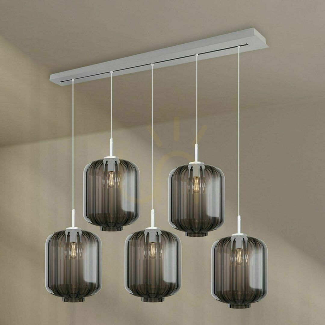 Náhled Lustr s.luce Velo 5ramenný vícebarevný Ø 25 cm 150 cm Lustr s.luce Velo 5ramenný vícebarevný Ø 25 cm 150 cm