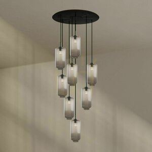 Lustr s.luce Velo 8ramenný hnědý skleněný kovový 80 cm 4 Lustr s.luce Velo 8ramenný hnědý skleněný kovový 80 cm small 4