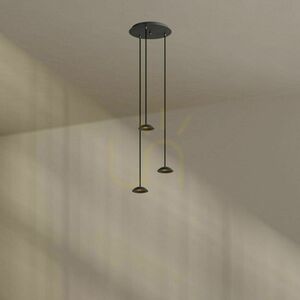 Závěsné LED svítidlo s.luce Santa Air 3 černé Ø 40 cm, stmívatelné 0 Závěsné LED svítidlo s.luce Santa Air 3 černé Ø 40 cm, stmívatelné small 0
