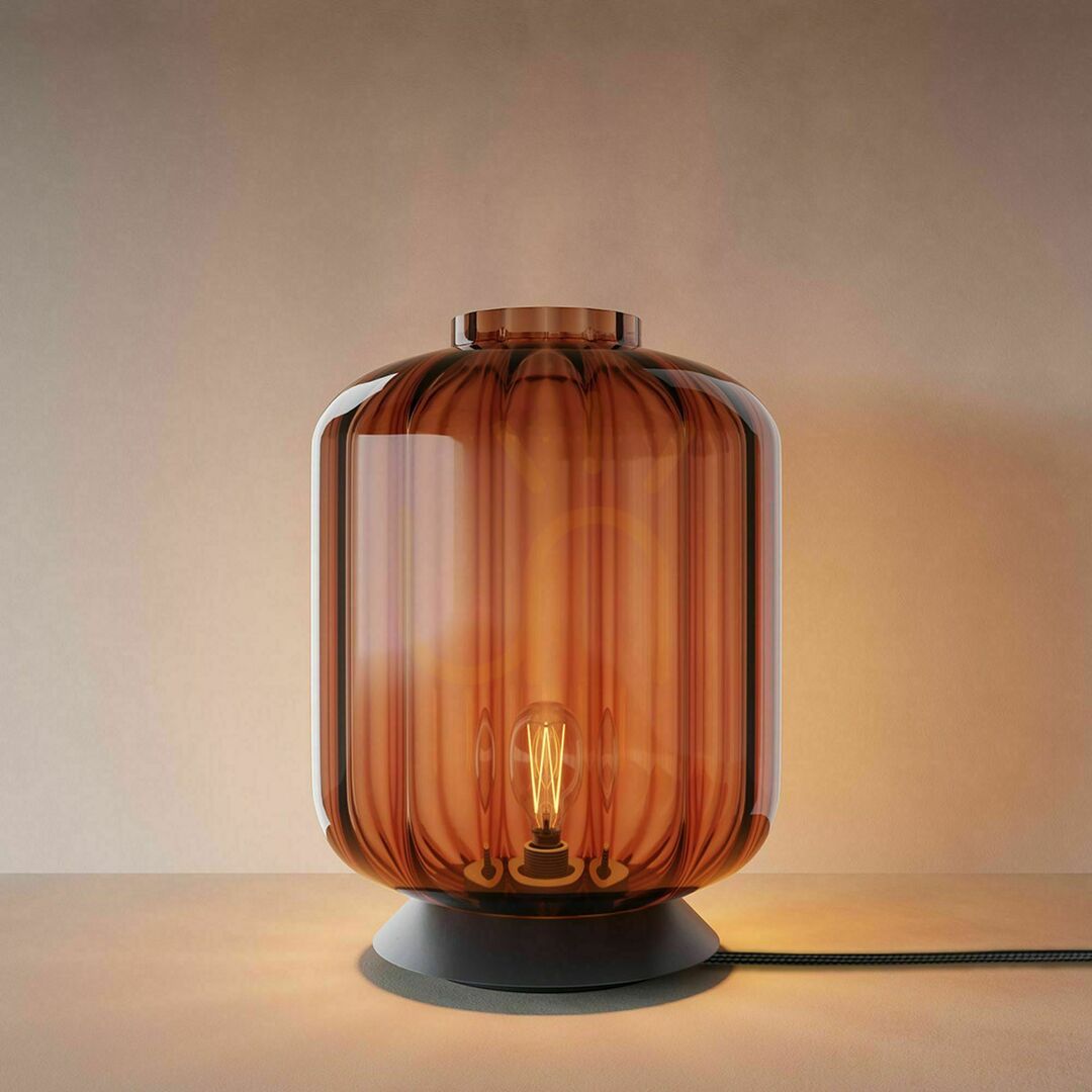 Zobrazit Stolní lampa s.luce Velo Glass, sklo a kov, průhledná, E27, 30 cm Stolní lampa s.luce Velo Glass, sklo a kov, průhledná, E27, 30 cm