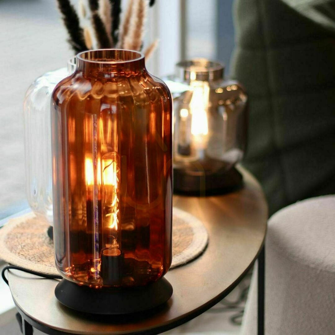 Náhled Stolní lampa s.luce Velo Glass z průhledného skla, E27, stmívatelná Stolní lampa s.luce Velo Glass z průhledného skla, E27, stmívatelná