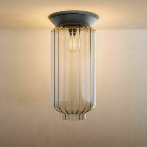 Přisazené stropní svítidlo s.luce Velo skleněné hnědé E27, 18 cm small 5