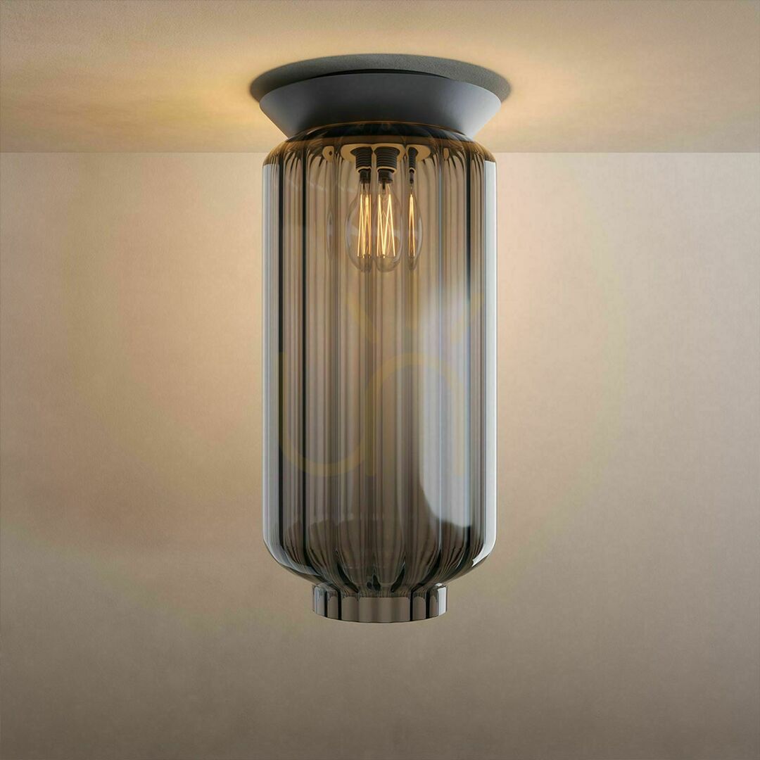 Zobrazit Přisazené stropní svítidlo s.luce Velo skleněné E27 průhledné Ø25 cm Přisazené stropní svítidlo s.luce Velo skleněné E27 průhledné Ø25 cm