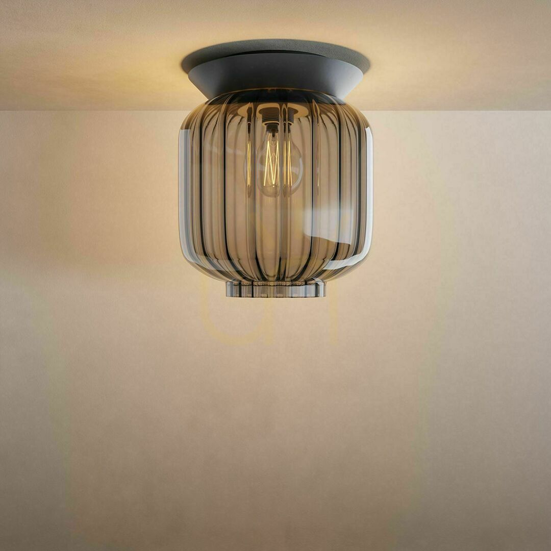 Zobrazit Přisazené stropní svítidlo s.luce Velo skleněné E27 průhledné Ø25 cm Přisazené stropní svítidlo s.luce Velo skleněné E27 průhledné Ø25 cm