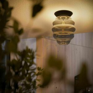 Přisazené stropní svítidlo s.luce Echos hnědé sklo E27 25 cm small 1