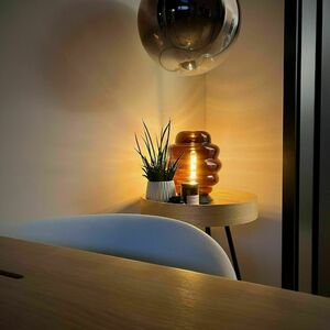 Stolní lampa s.luce Echos hnědé sklo E27 31 cm vypínač 9 Stolní lampa s.luce Echos hnědé sklo E27 31 cm vypínač small 9