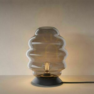 Stolní lampa s.luce Echos sklo transparentní E27 stmívatelná s vypínačem small 14