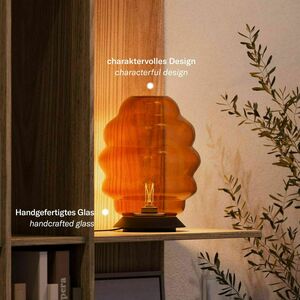 Stolní lampa s.luce Echos sklo transparentní E27 stmívatelná s vypínačem small 3