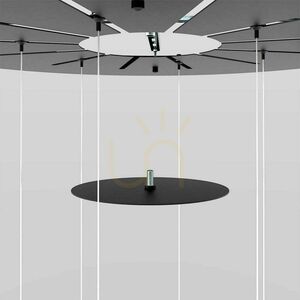 Závěsné LED svítidlo s.luce Santa Air černé Ø 80 cm 8 světel 10 Závěsné LED svítidlo s.luce Santa Air černé Ø 80 cm 8 světel small 10