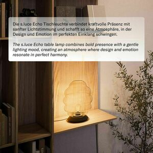 Stolní lampa s.luce Velo černá skleněná E27 stmívatelná 31 cm 5 Stolní lampa s.luce Velo černá skleněná E27 stmívatelná 31 cm small 5
