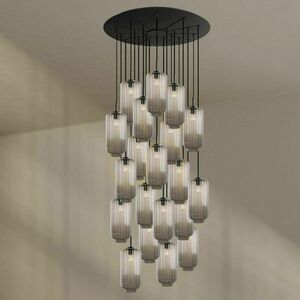 Závěsné svítidlo s.luce Velo hnědé sklo 20x E27 Ø 18 cm 4 Závěsné svítidlo s.luce Velo hnědé sklo 20x E27 Ø 18 cm small 4