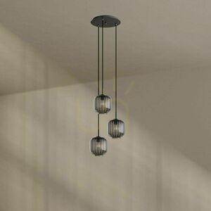 Lustr s.luce Velo 3x E27 hnědý sklo a kov Ø 20 cm, moderní іні? 2 Lustr s.luce Velo 3x E27 hnědý sklo a kov Ø 20 cm, moderní іні? small 2