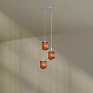 Lustr s.luce Velo bílý skleněný 3ramenný, Ø 40 cm, E27, stmívatelný 5 Lustr s.luce Velo bílý skleněný 3ramenný, Ø 40 cm, E27, stmívatelný small 5