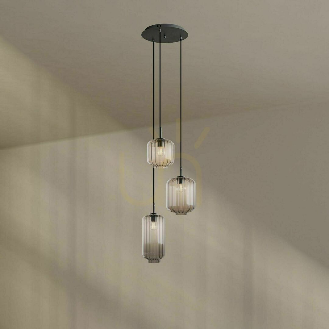 Zobrazit Lustr s.luce Velo 3x E27 sklo transparentní Ø 18/20/25 cm Lustr s.luce Velo 3x E27 sklo transparentní Ø 18/20/25 cm